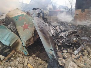 Знищений Су-24М після удару БпЛА бойових водолазів НГУ в Криму