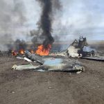 Знищений російський винищувач Су-35 на сході після удару ЗСУ